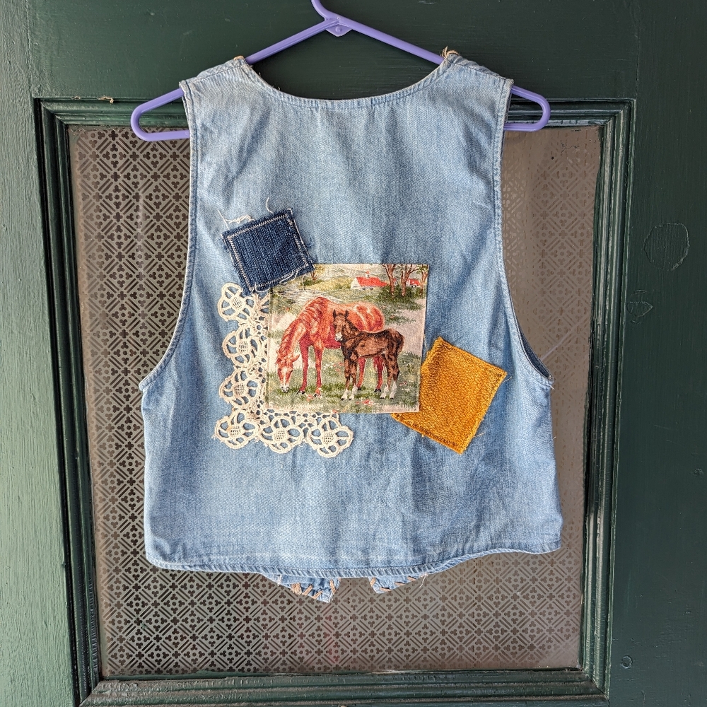 Vintage upcycled vest